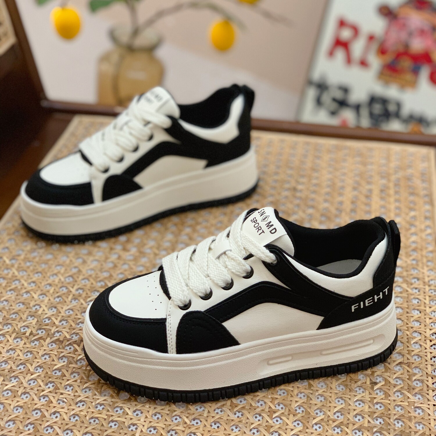 小白鞋女2026新款真皮女鞋厚底增高百搭休闲板鞋ins潮春季休闲鞋