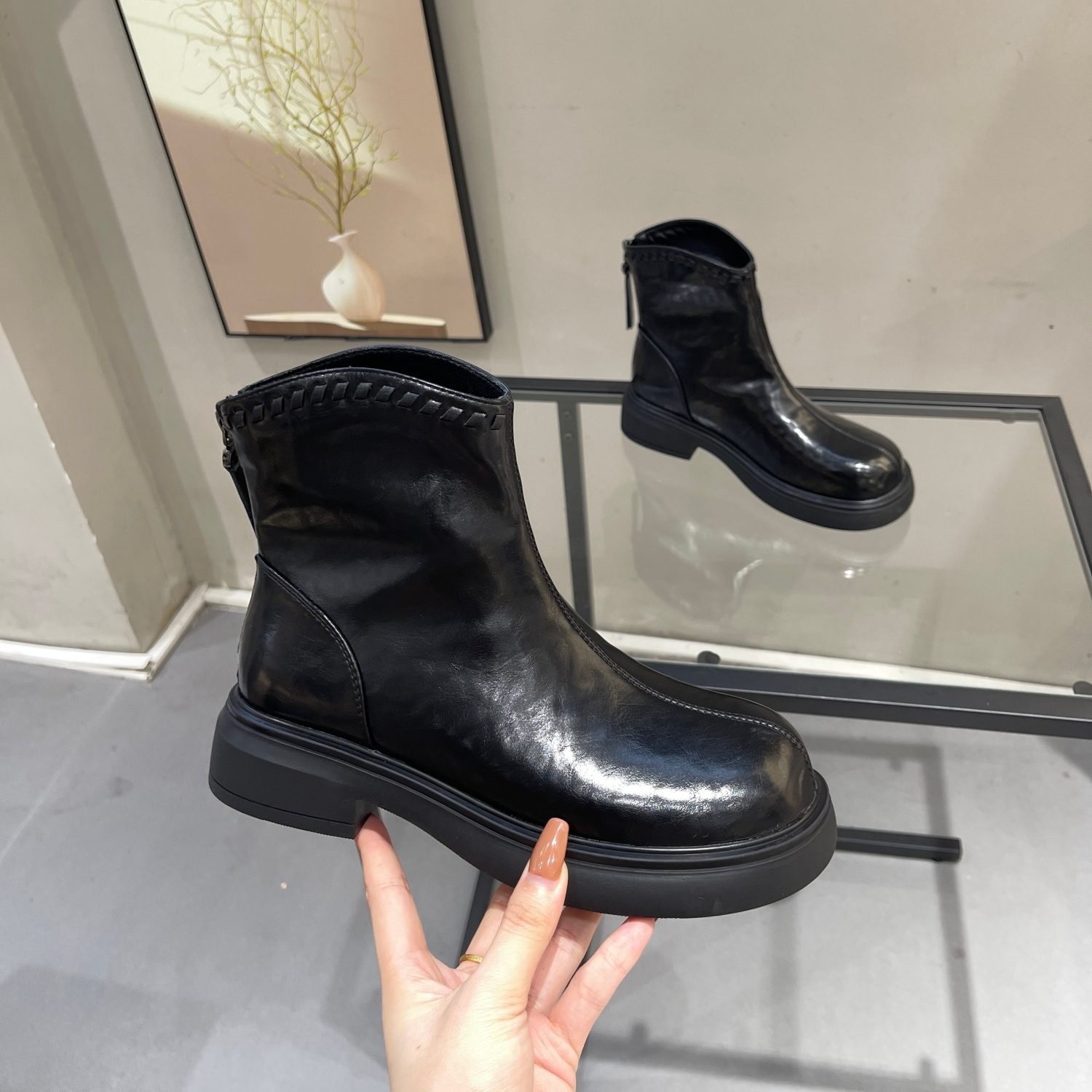 切尔西酷飒短靴，显瘦显高显腿长