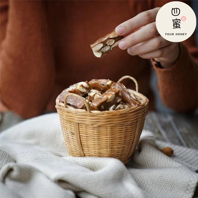 四蜜家焦糖海盐杏仁太妃糖脆硬糖