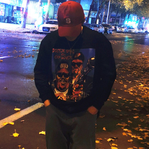 bboy宽松西海岸小领口hiphop