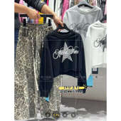 短款 卫衣辣妹T上衣 裤 女童潮酷 潮 工装 长袖 长裤 2026春秋款 豹纹裤