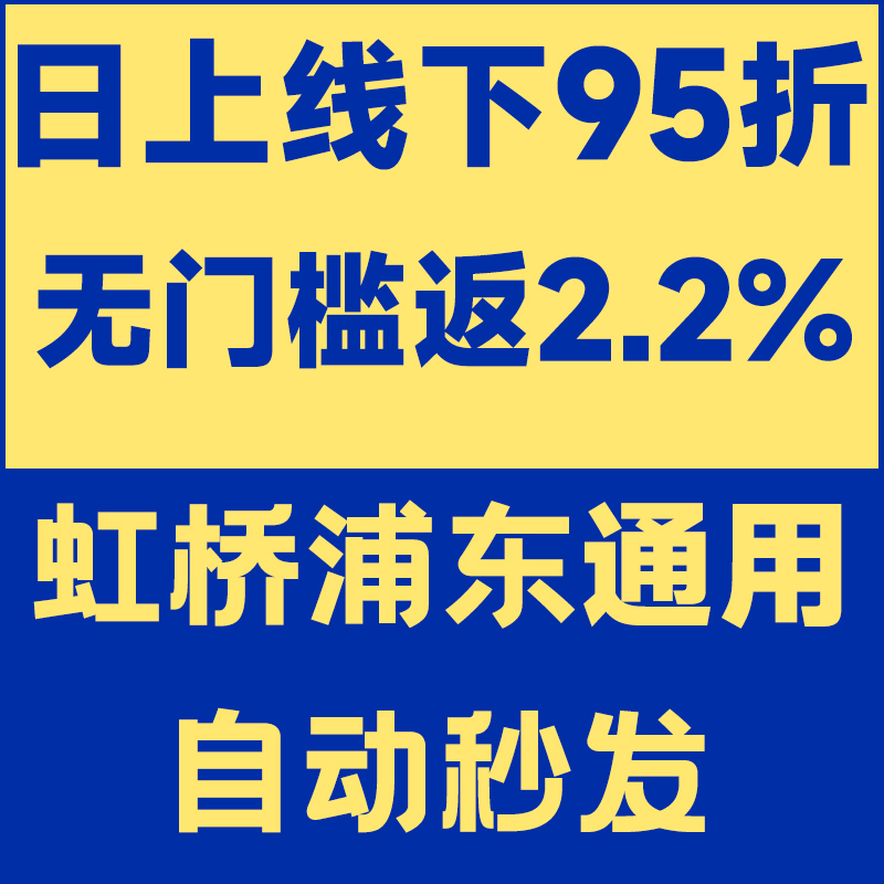 上海日上免税店行95折购物折扣优惠券浦东虹桥机场出入境返利点 购物提货券 礼品卡 原图主图