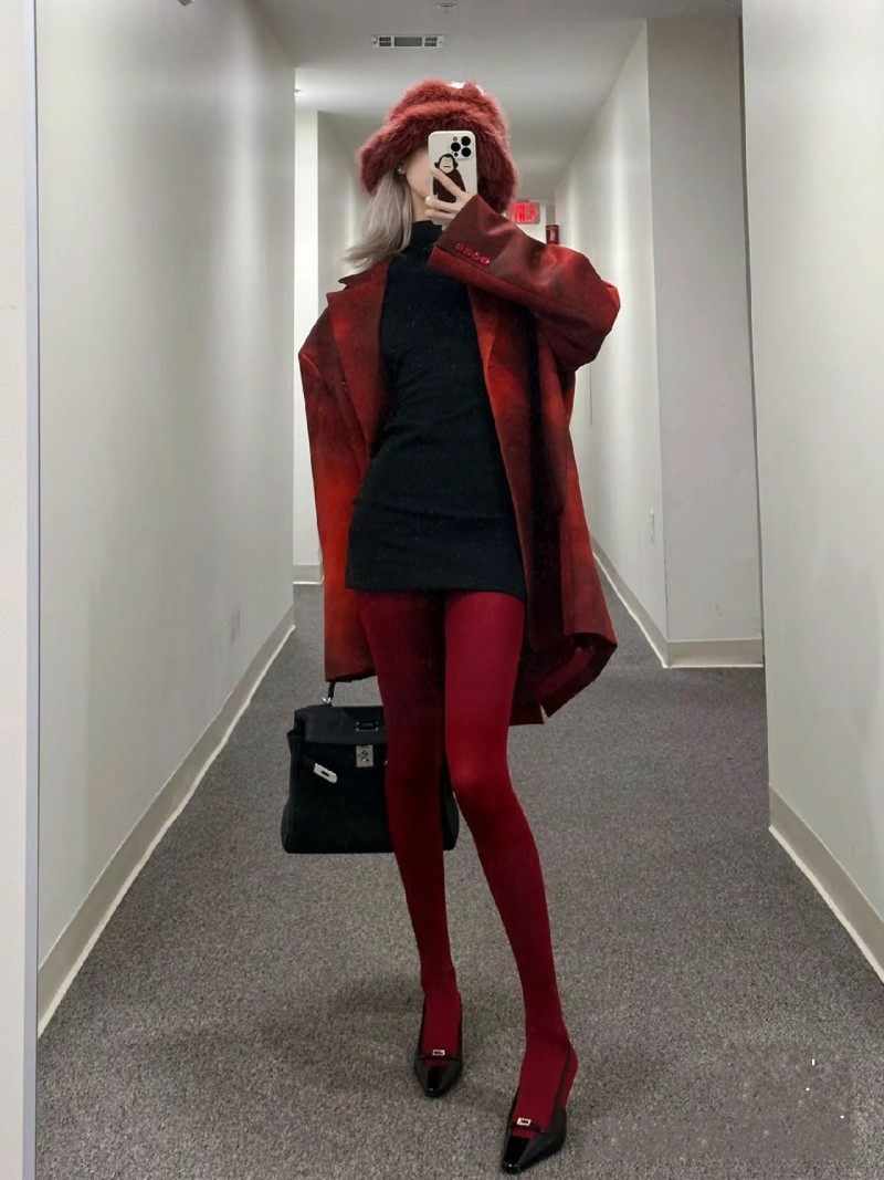 新年战袜！超正大红色纯棉针织连裤袜本命年棉质长款打底裤袜保暖,女士内衣/男士内衣/家居服,连裤袜/打底袜,淘宝优惠券,粉丝福利购,淘宝优惠卷