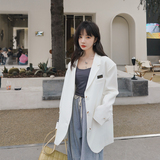 现货1063P120K1782022春秋装学院风贴标小西装外套女，女装西装，浙宝088