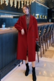 大量现货X920P165K238冬装新款3色可选中长款毛呢外套女大衣，女装毛呢外套，浙宝088