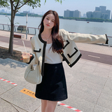 现货M630P125K1782024春秋装新款撞色小香风外套女，女装短外套，浙宝088