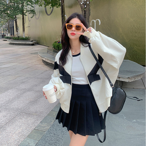 现货M506P135K188  2024春装新款棒球服小香风外套女图片