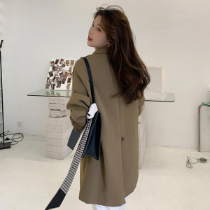 通勤西装外套女学院风2025早春秋新款韩版英伦风气质休闲西服上衣图片