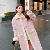 现货M358P185K2782024冬装羊羔毛外套中长款大衣，女装皮草，浙宝088