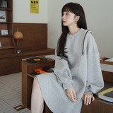 现货M150P115k1682024秋装新款加厚针织卫衣连衣裙，女装连衣裙，浙宝088