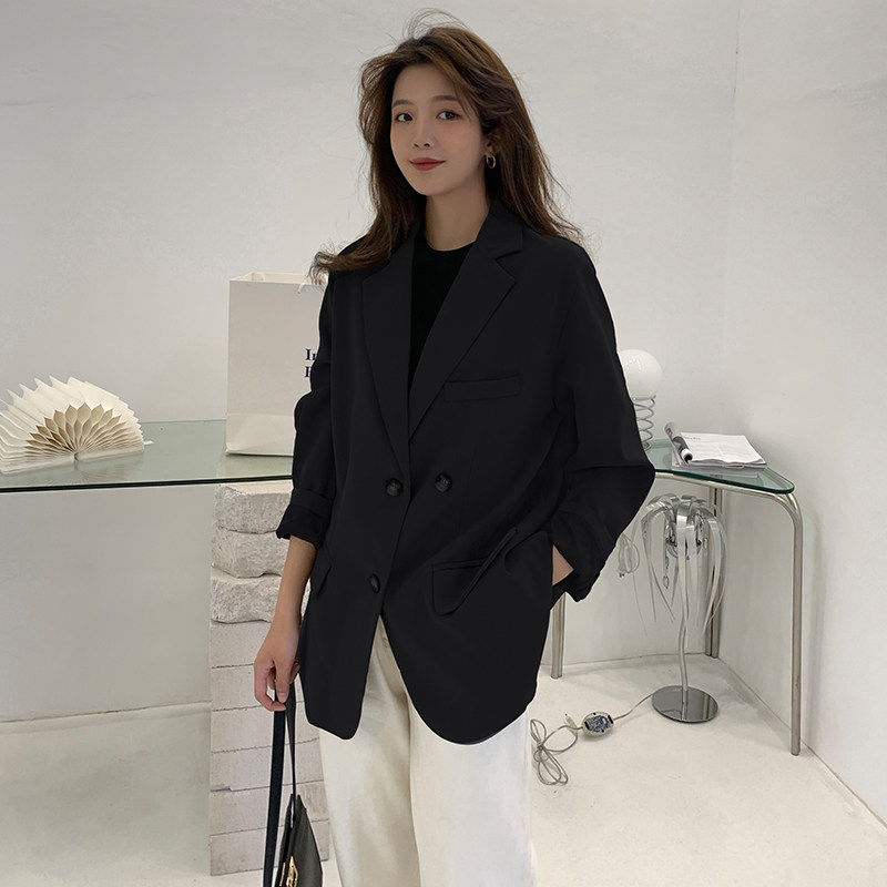 通勤西装外套女学院风2025早春秋新款韩版英伦风气质休闲西服上衣,女装西装,浙宝088