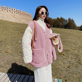 出货中M225P185K268羊羔毛拼接服送围巾，女装棉衣/棉服，浙宝088