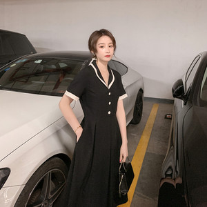 现货X225 P90 K148 2021夏季新款黑色连衣裙图片