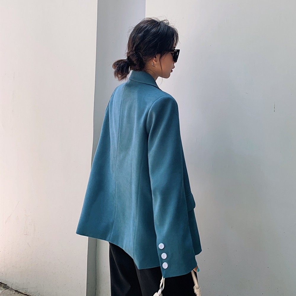 现货X816P105K168春秋装新款条纹里布撞色小西装外套女,女装西装,浙宝088