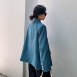 现货X816P105K168春秋装新款条纹里布撞色小西装外套女，女装西装，浙宝088