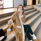 现货M358P185K2782024冬装羊羔毛外套中长款大衣，女装皮草，浙宝088