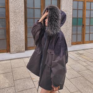 现货 X901P185K268 2021冬装新款羊羔毛派克服外套大衣4色主推图片