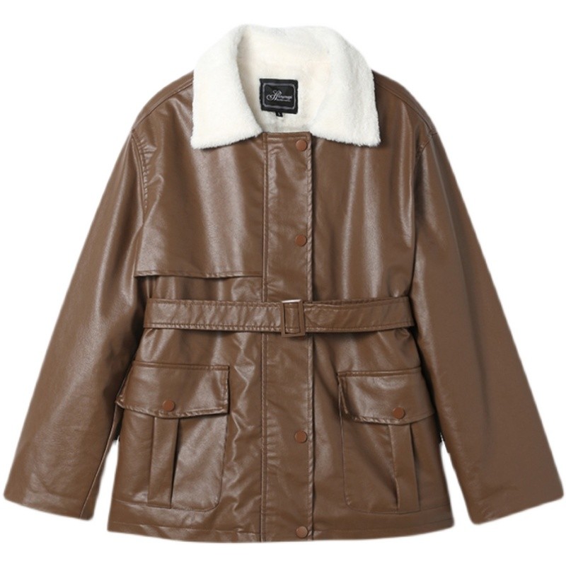 现货X912P165控2382022冬装皮衣羊羔毛服外套两色女,女装棉衣/棉服,浙宝088