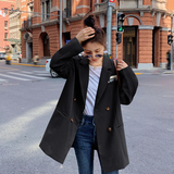 大量现货X952P110K1682024新款学院风袖标小西装外套，女装西装，浙宝088