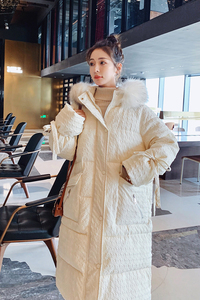 现货 X929 P185 K268 2024冬装新款中长款大毛领棉衣棉服3色图片