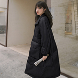 现货M023P325K498羽绒服2022冬装新款中长款针织立领羽绒服外，女装羽绒服，浙宝088