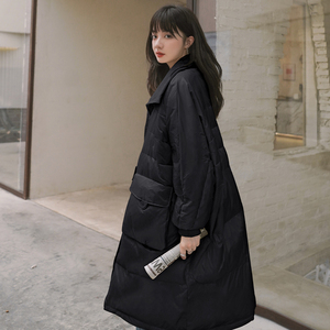 现货 M023P325K498羽绒服  2022冬装新款中长款针织立领羽绒服外图片