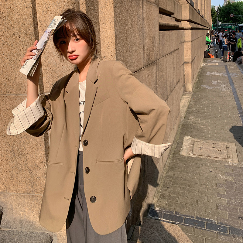 主推现货X1088P120K1782024秋装新款单排扣小西装外套,女装西装,浙宝088