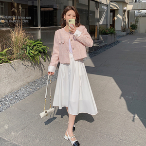 现货M503P135K188 2024春装新款小香风单排扣外套女图片