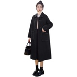 现货M232P285K428冬装新款牛角扣双面毛呢外套羊毛大衣50羊毛，女装毛呢外套，浙宝088