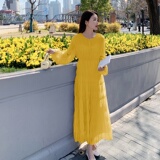 现货M526P115K1682024春夏装长款高品质中长款连衣裙，女装连衣裙，浙宝088