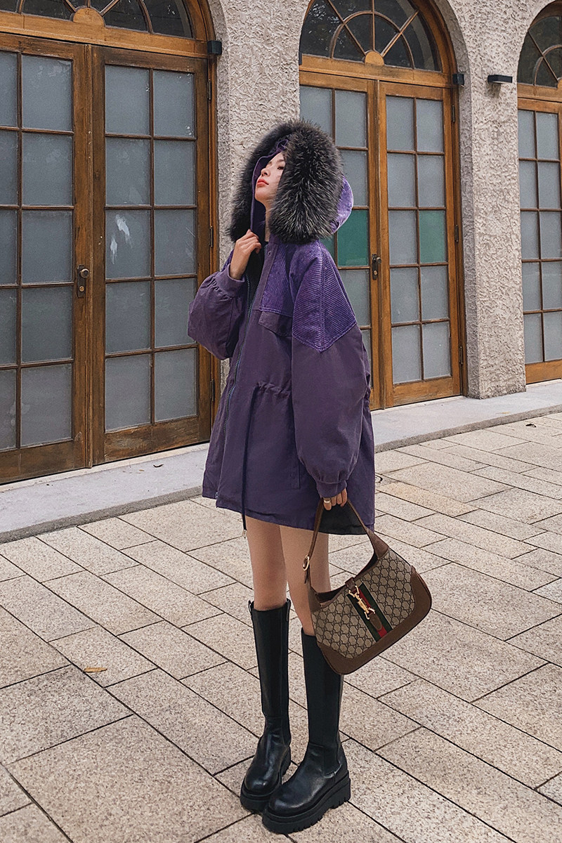 现货X901P185K2682020冬装新款羊羔毛派克服外套大衣4色主推,女装棉衣/棉服,浙宝088