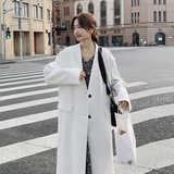 外套女女神显瘦风衣女装秋季春季宽松型中长款立领春秋气质长袖，女装西装，浙宝088
