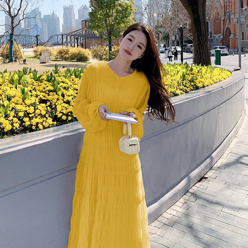 现货M526P115K1682024春夏装长款高品质中长款连衣裙,女装连衣裙,浙宝088