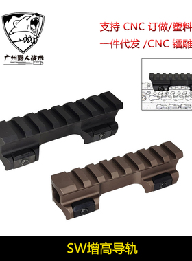 SW Picatinny Riser for Aimpoint Micro T 2 Mount 增高导轨