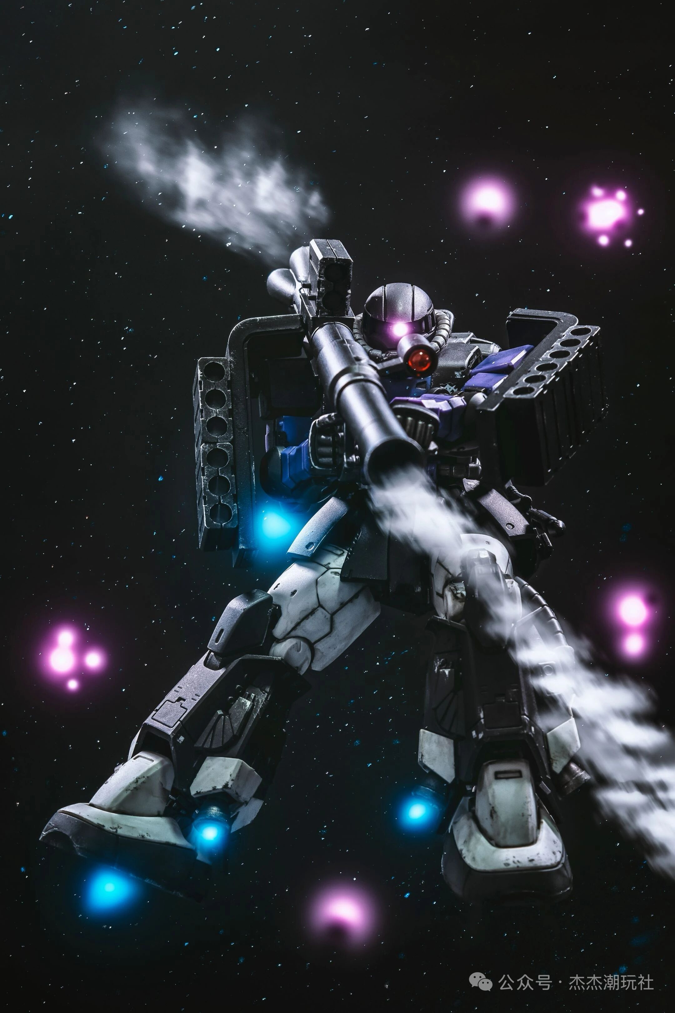 高高拼装 MG 1/100 MS-06J Zaku II暗黑三连星红绿扎古 渣古 模型
