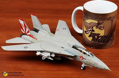 FOV 1:72 F-14 雄猫战斗机 成品合金模型 落日中队炸弹猫 现货