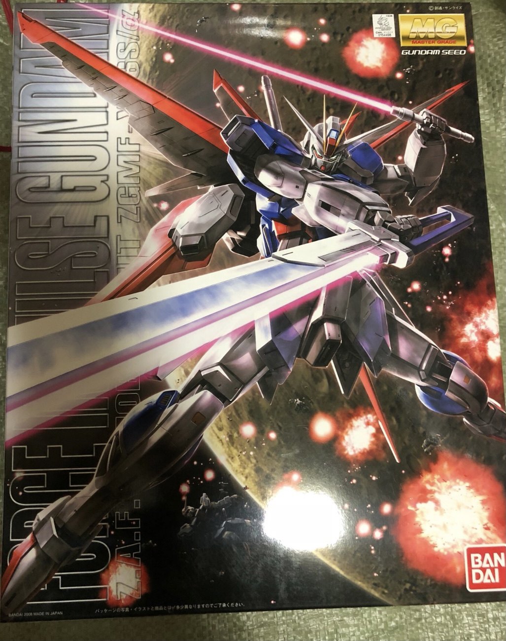进口万代模型 MG 1:100 FORCE IMPULSE GUNDAM 空战脉冲高达