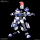 Картонная модель истребителя Bandai LBX WAR Achilles Achilles D9 Odin в сборе со скелетом mini 2