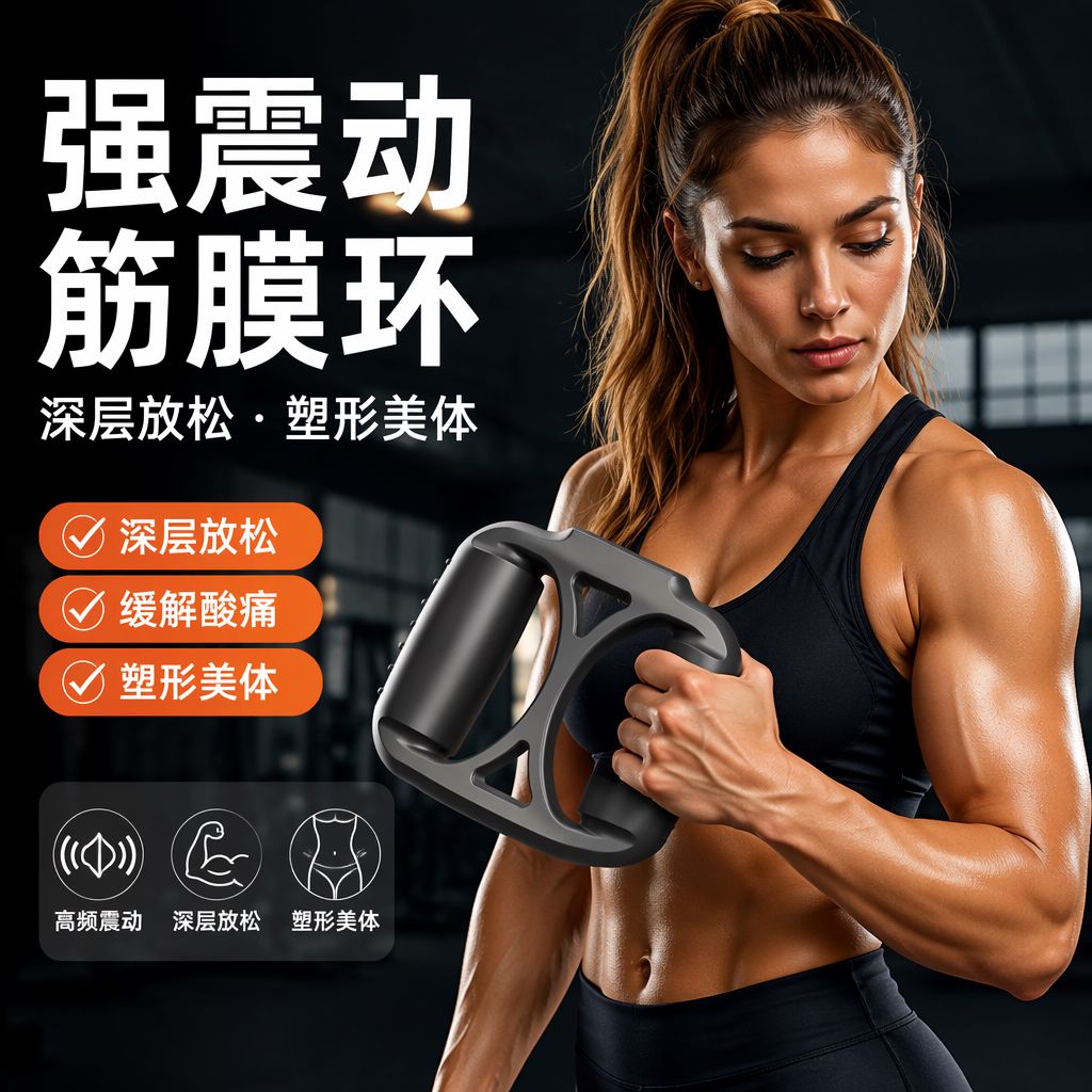奥克斯筋膜环腰椎按摩器腹部家用