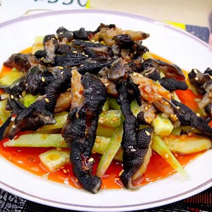 盐帮菜麻辣无骨鸡爪黑色即食红油乌骨乌鸡爪子去骨黑凤爪脱骨鸡脚