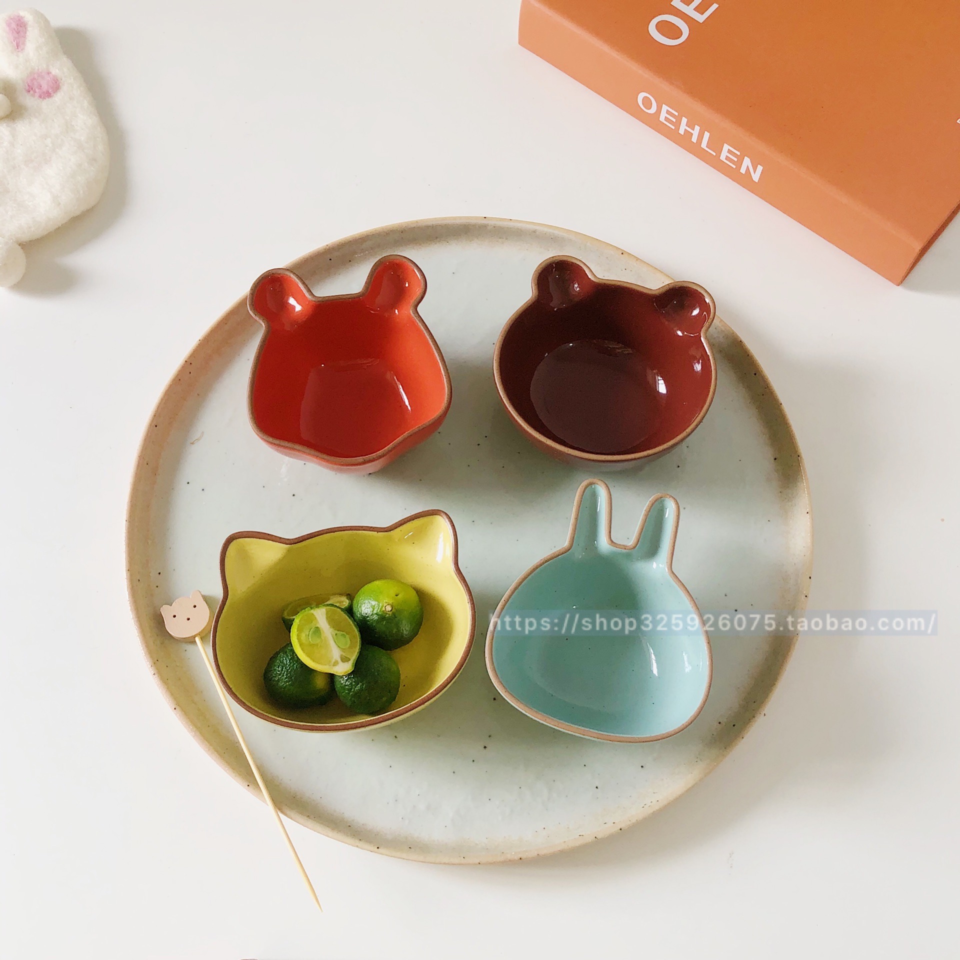 卡通酱料碟烤箱模具可爱小吃盘