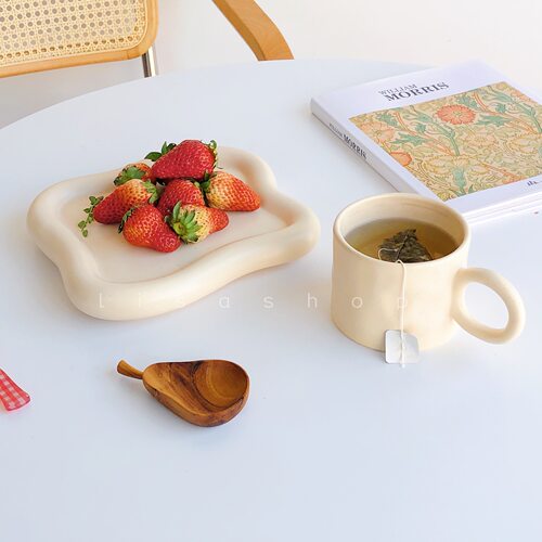 简约风纯色牛奶咖啡套装陶瓷餐具