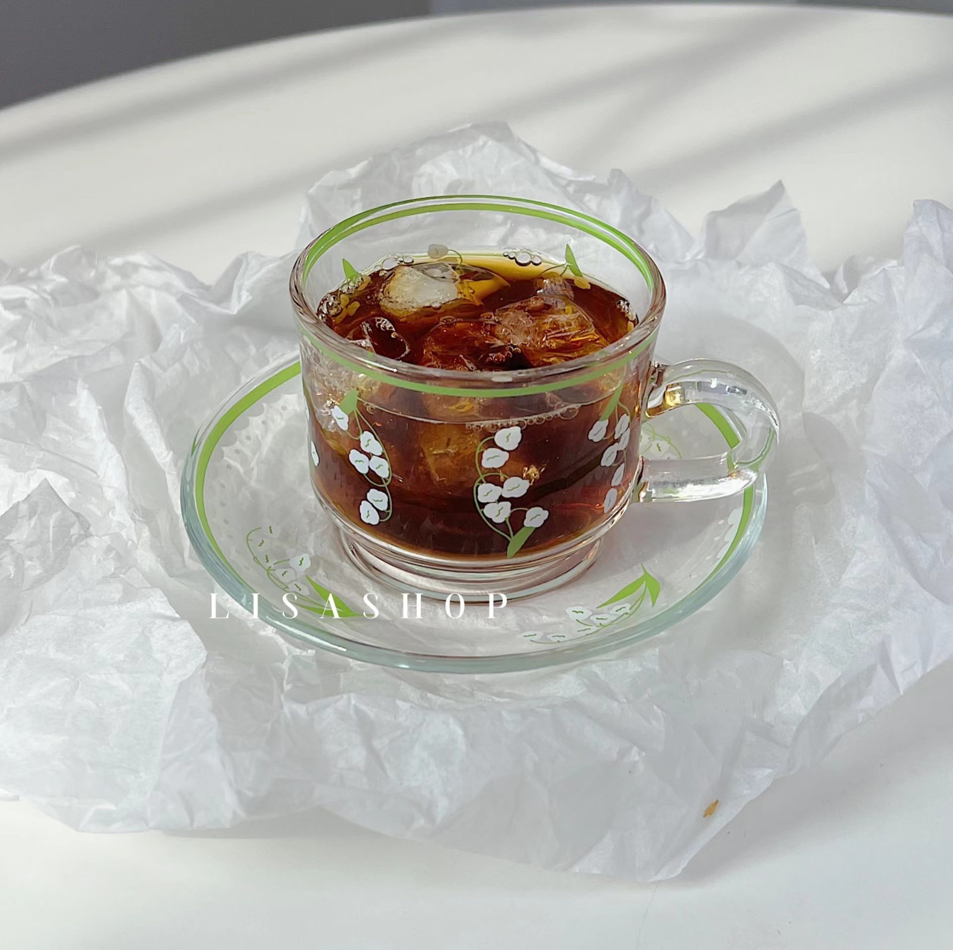 咖啡杯碟法式碎花小清新