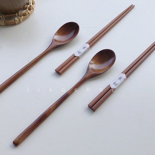 ls日式木筷子木质餐具家用