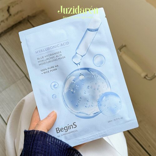 韩国begins蓝绣球花补水面膜