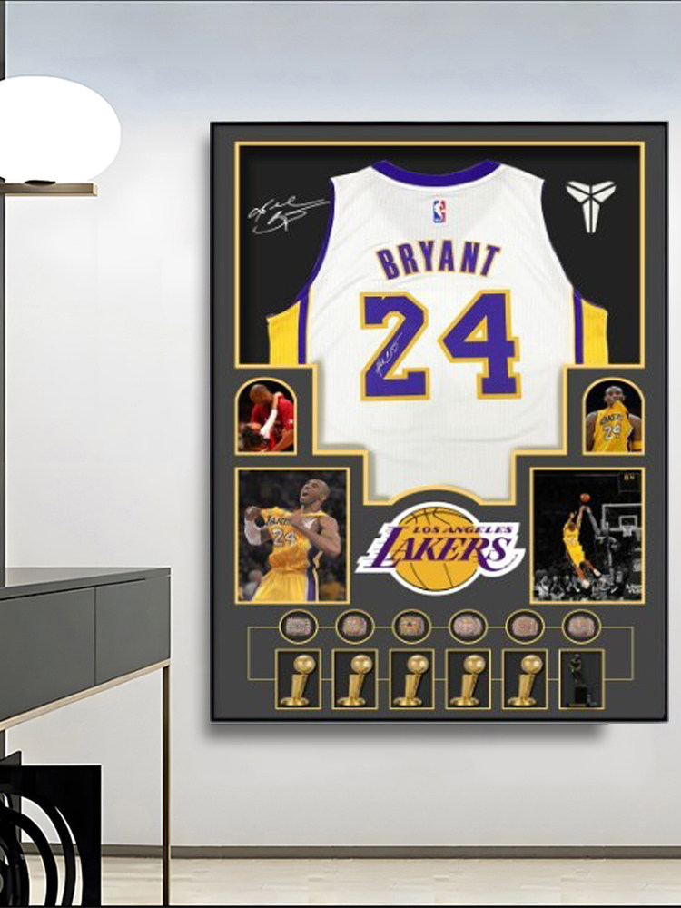 nba篮球球星科比球衣装饰画客厅卧室床头挂画生日礼物男送男友