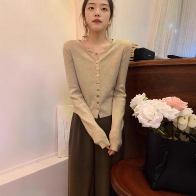 高级感针织打底衫女秋冬内搭可外穿洋气大码入秋感穿搭v领上衣