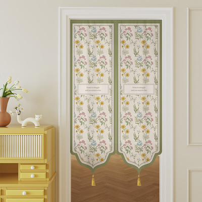 家用布艺门帘厨房卫生间隔断帘