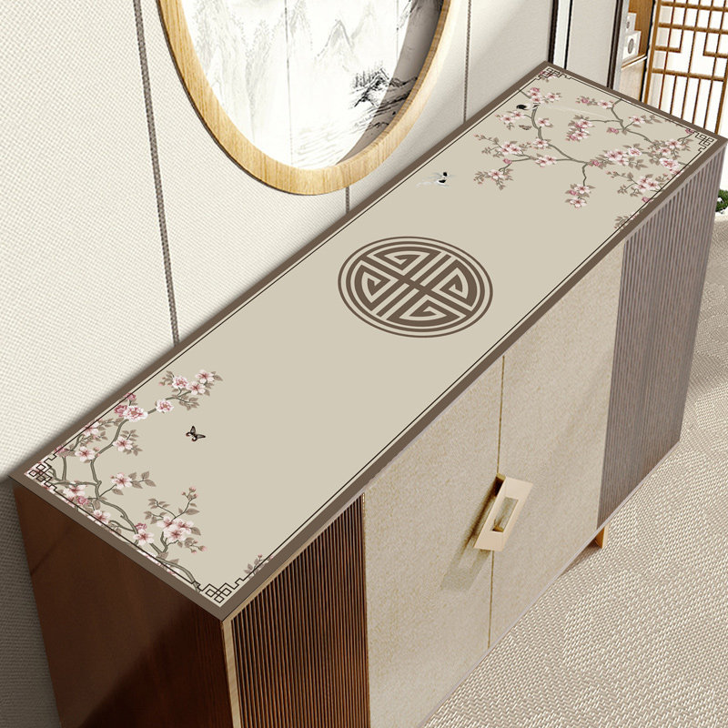 皮革鞋柜垫防水防油免洗防烫PVC茶几电视柜桌垫中国风长方形台布