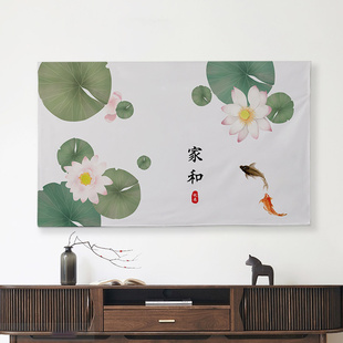 电视机防尘罩2023新款 55寸65寸75寸电视套防尘布罩简约电视布盖布